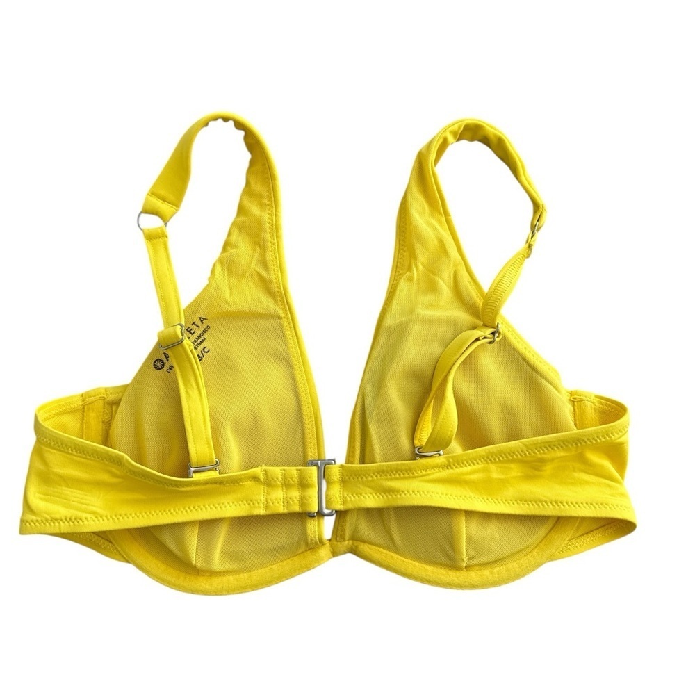 Athleta Chartreuse Yellow Bikini Swimsuit Top Size 34 B/C - Picture 2 of 4